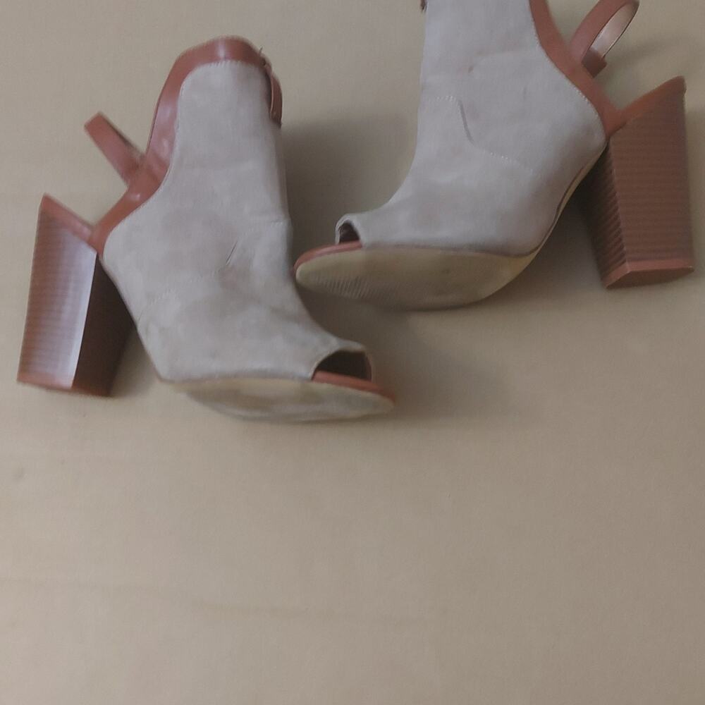 Penny Loves Kenny Cut Out Boho Chunky Heels 8.5 Costal Cowgirl Festival Hippie